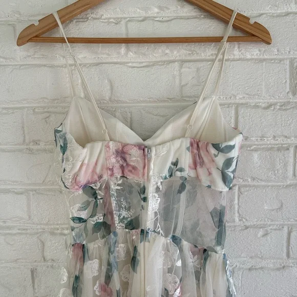 Windsor Floral White and Pink Dress - Picture 11 of 14